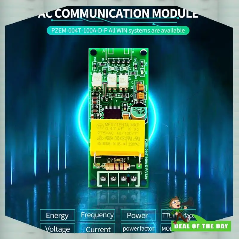 Livraison 24 heures 100A PZEM 004T 3.0 Version wattmètre + fermé CT Kwh mètre Volt Amp Module de Test de courant pour Arduino TTL COM2/COM3/