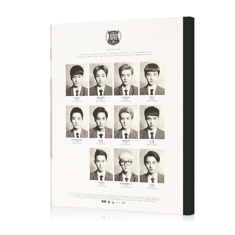 Genuine Original EXO K XOXO Album Korean Version Wu Yifan Kris Luhan Male Singer Team Pop Music 1 CD Box Set