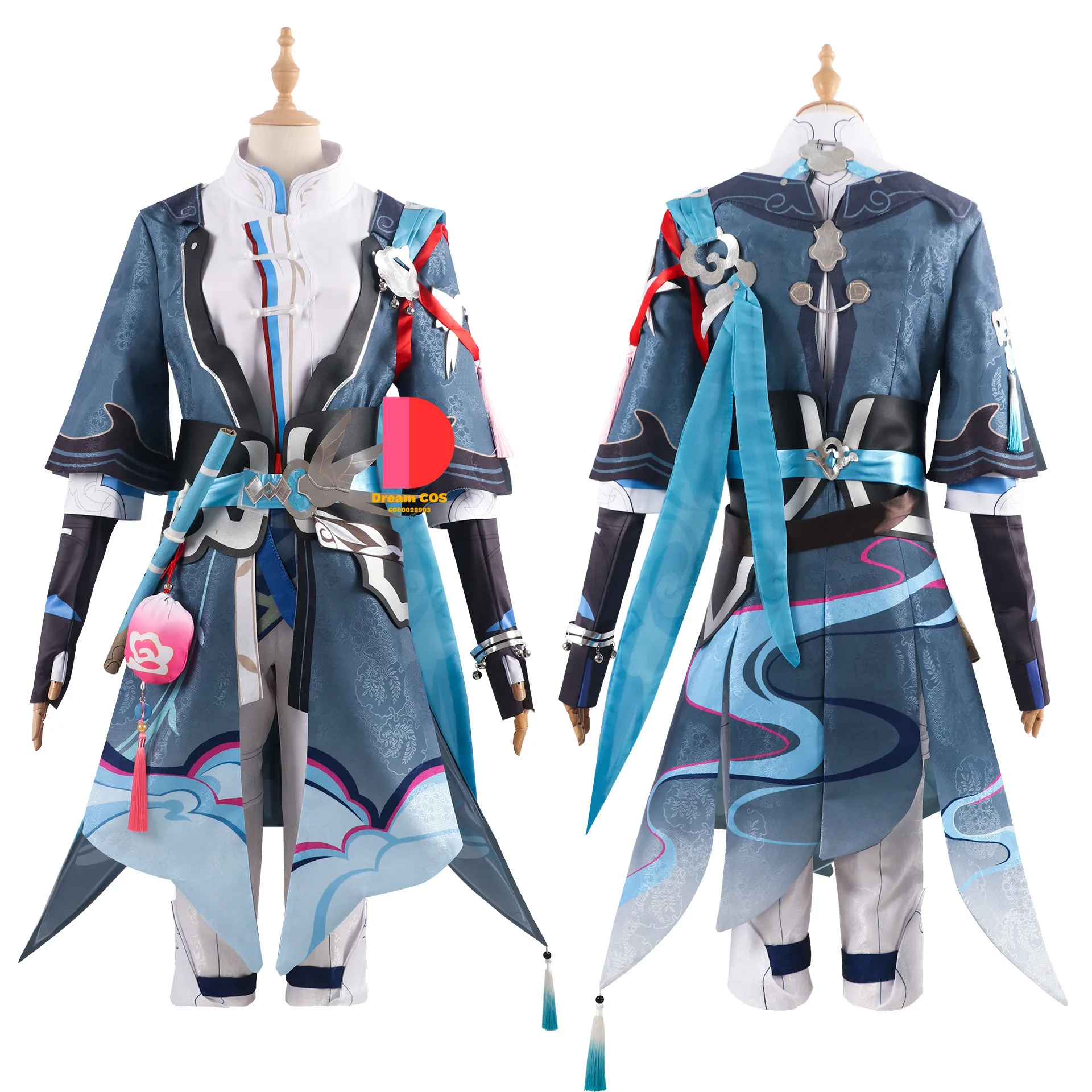 Yanqing Cosplay Costume Honkai Star Rail Party Essential Halloween Costumes Anime Game Photo-Ready Cosplay Hombre New Arrival