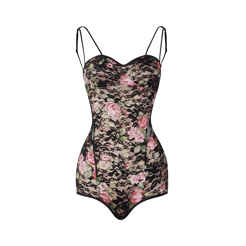 Floral Striped Bare Back Bodysuit Latin dance Dress Female Latino dancing Cloth Belly Tango Performance Costume NY60 2434