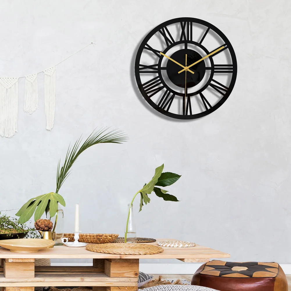 

Functional 30CM Round Wall Clock with Simple Design Perfect for Enhancing Home or Office Decor Without Ticking Noise