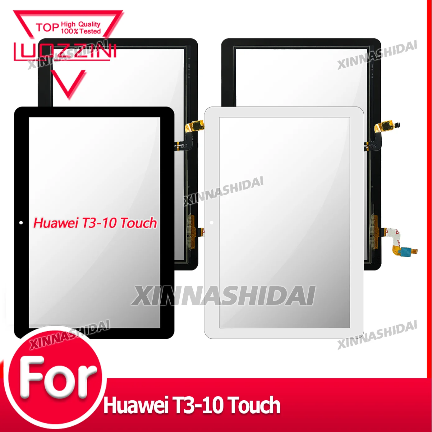 جديد لهواوي T3-10 LCD الجبهة الزجاج لوحة مجموعة المحولات الرقمية لشاشة تعمل بلمس إصلاح لهواوي MediaPad T3-10 اللمس 100% اختبارها #1