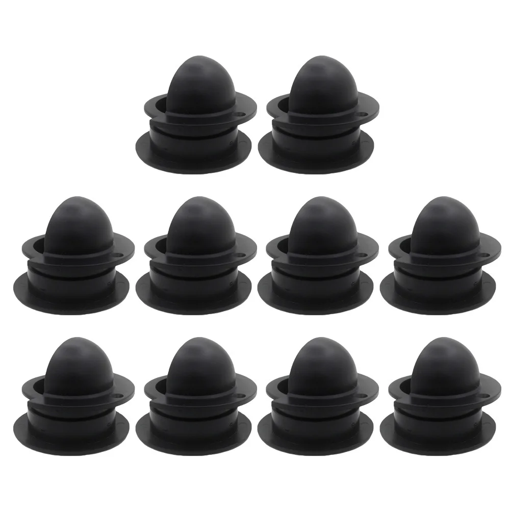 

10Pcs Foosball Machine Table Football Accessories Black Entry Dish Ball Serving Cup Replacement for Standard Soccer Table