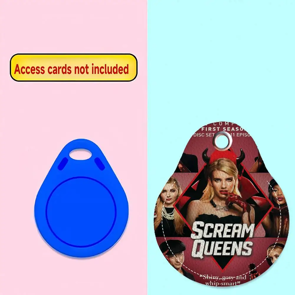 أفلام الرعب الكوميديا الصراخ كوينز مفتاح بولي Water شكل المياه المفاتيح النساء سيارة مفتاح حامل المنزل حلقة رئيسية حقيبة سحرية سيارة قلادة هدية