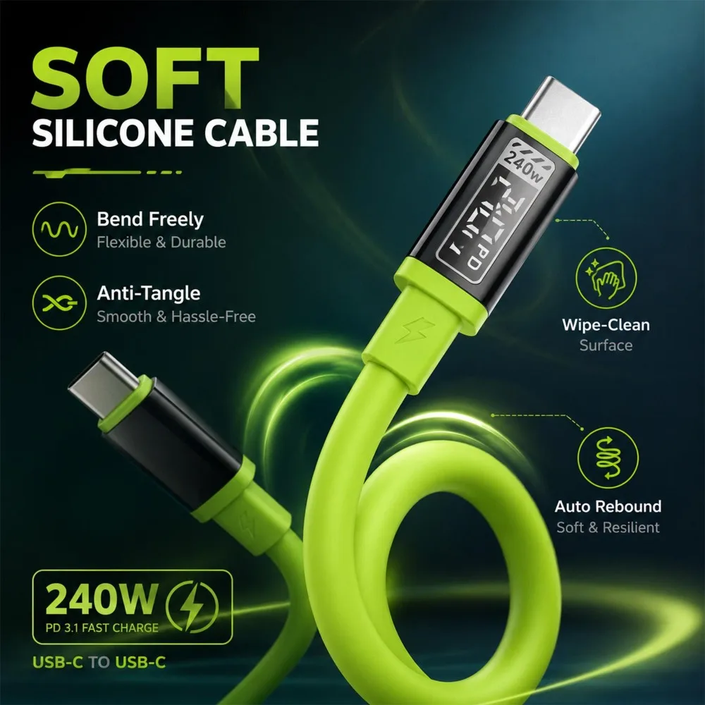 USB Type C Fast Charge Cable USB A To USB-C Data Cable Type C Super Fast Charging Date Wire For iPhone Samsung Huawei Xiaomi New