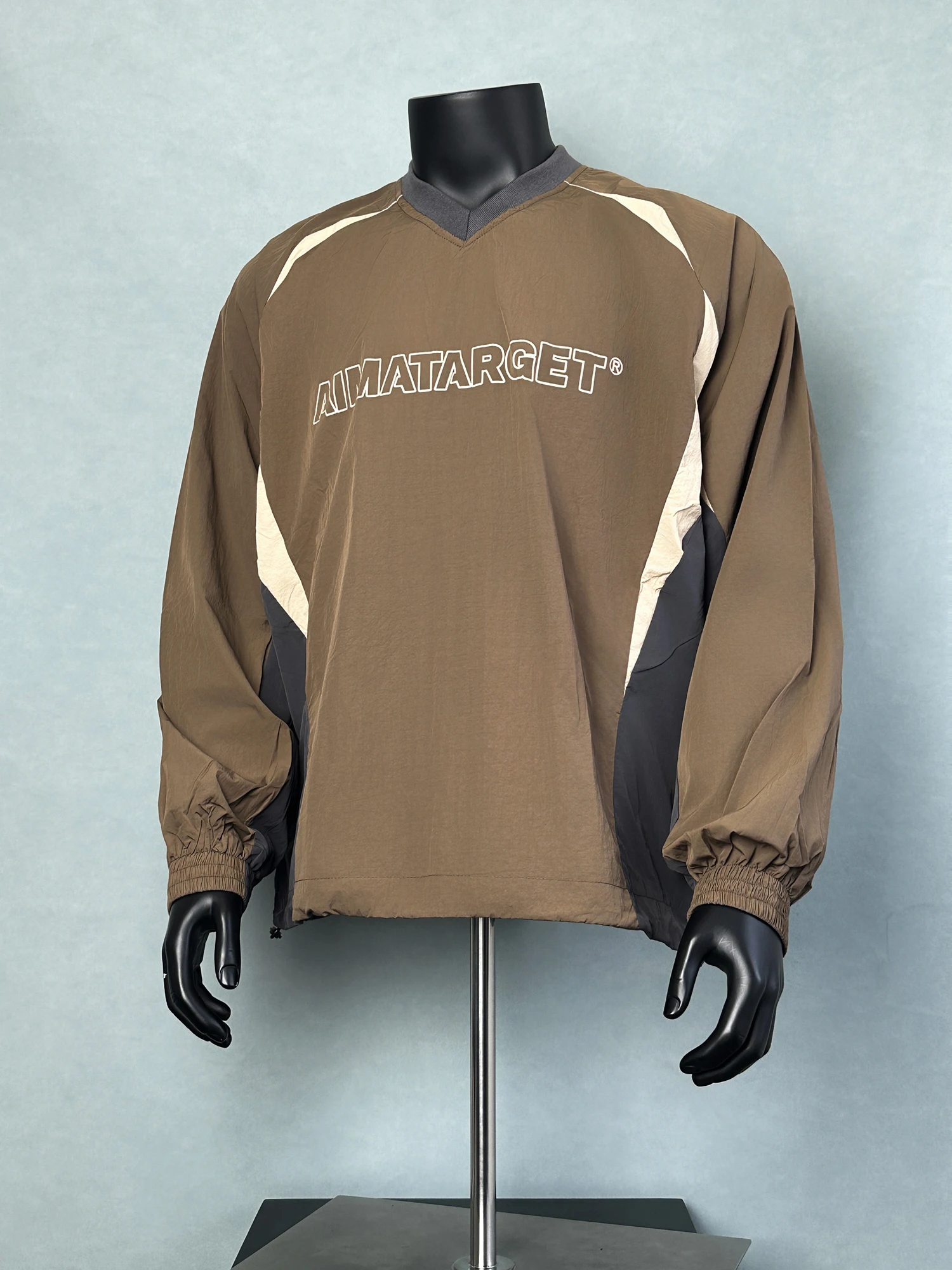 

Модные американские ретро-худи унисекс с цветными блоками, быстросохнущие, больших размеров, спортивные, с длинным рукавом, V-образным вырезом, свободного кроя