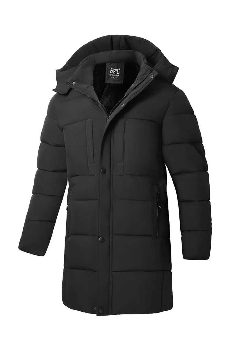 Men's 3D Warm Long Cotton Jacket Winter 2026 Fluffy Versatile Cardigan Fashion Coat for Casual Wear