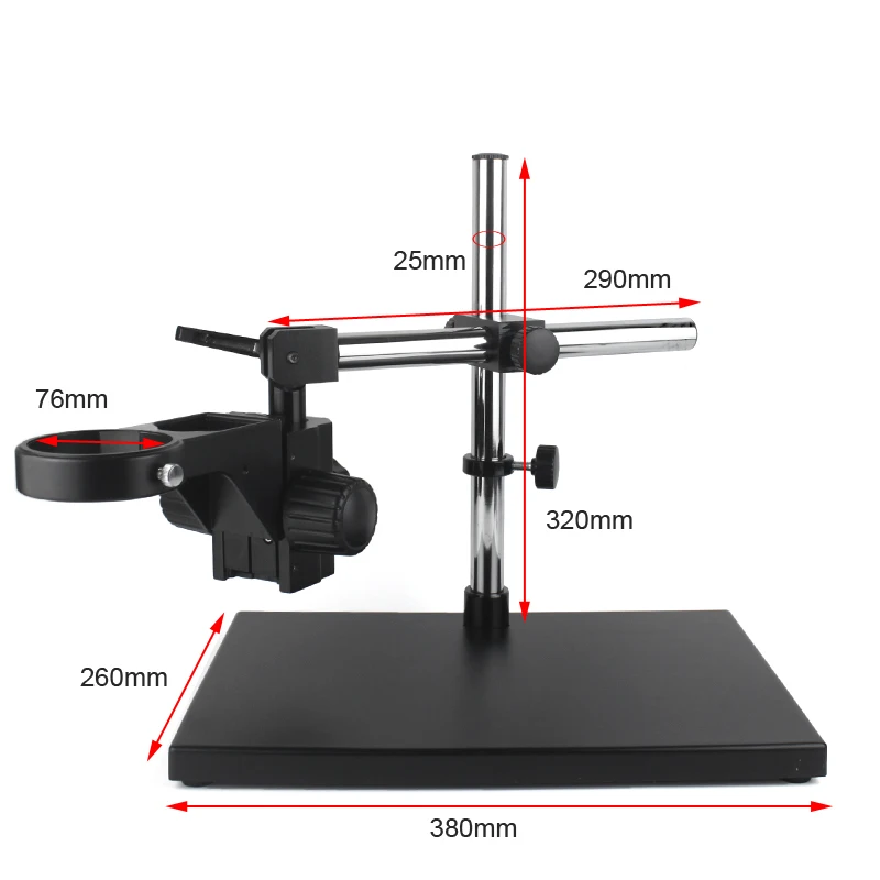 

Industrial Binocular Trinocular Microscope Camera Stand Holder Arm Bracket 76mm Universal 360 Rotating Maintenance Workbench