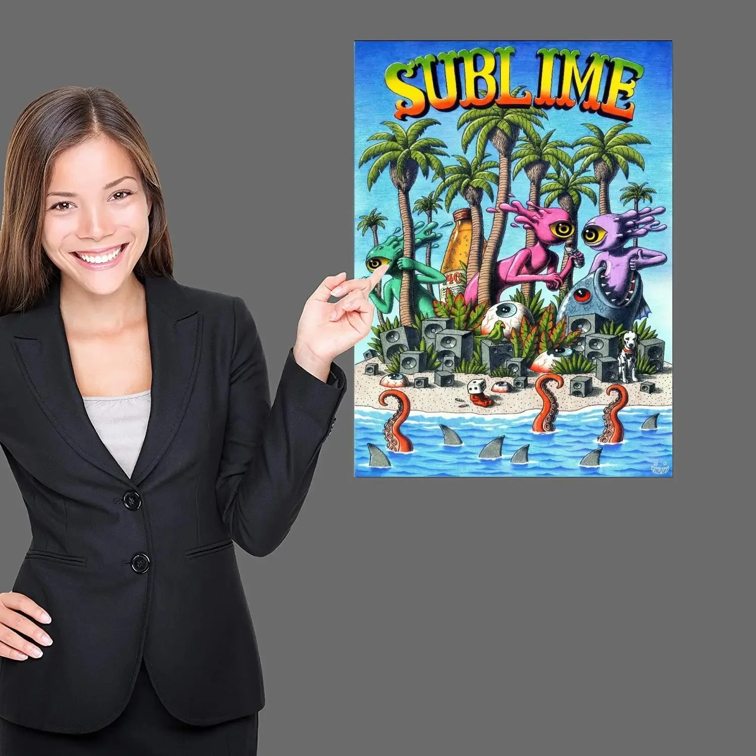 Sublime المغني المشارك اللوحة الزخرفية حائط لوح رسم الفن غرفة المعيشة الملصقات غرفة نوم اللوحة