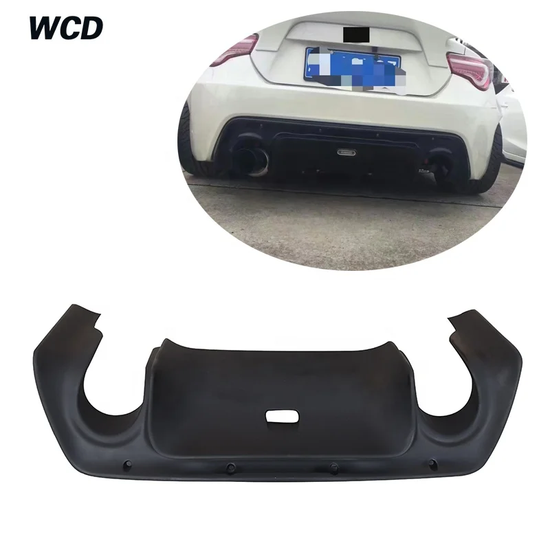 FRP Rear Bumper Diffuser Body kit For Toyota GT86 BRZ Scion FR-S 2012-2015 Rear Lip Spoiler Car Styling