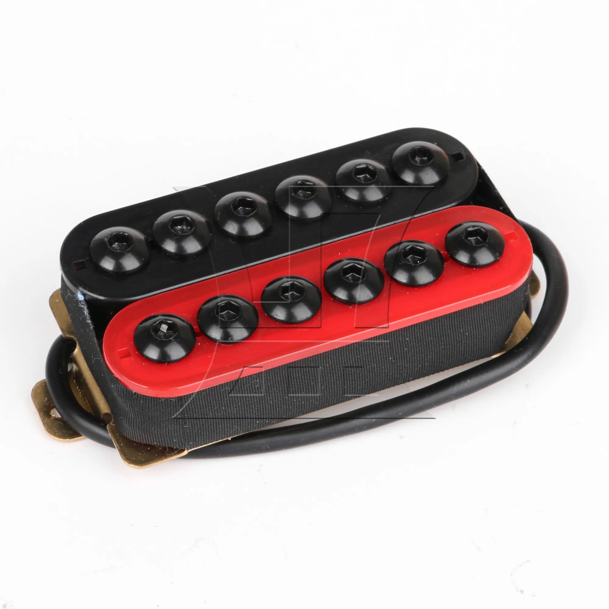 

Yibuy Red Black Double Coil Pickups for Electric Guitar with Screwdriver Screws Set