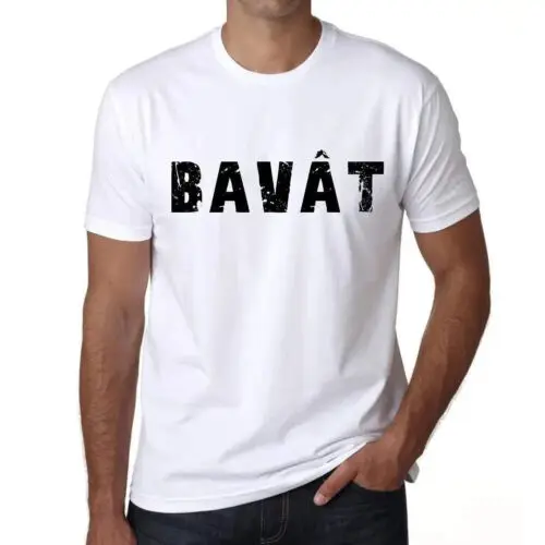 ULTRABASIC Homme Tee-Shirt Bavât Bavât T-Shirt Graphique Éco-Responsable