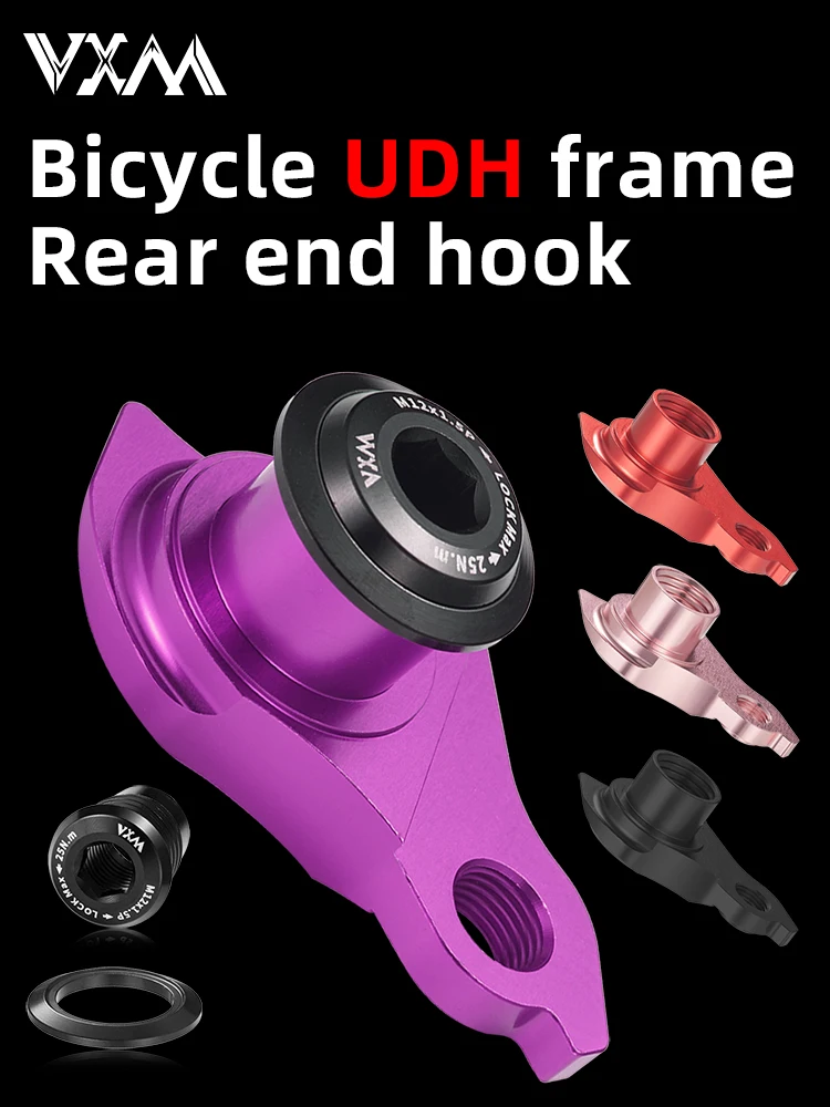 AliExpress VXM MTB Road Carbon Fiber Bicycle Frame Rear Hook M12 1.0/1.5/1.75Pitch UDH Bicycle Frame Aluminum Alloy Tail Hook Lifting Ears