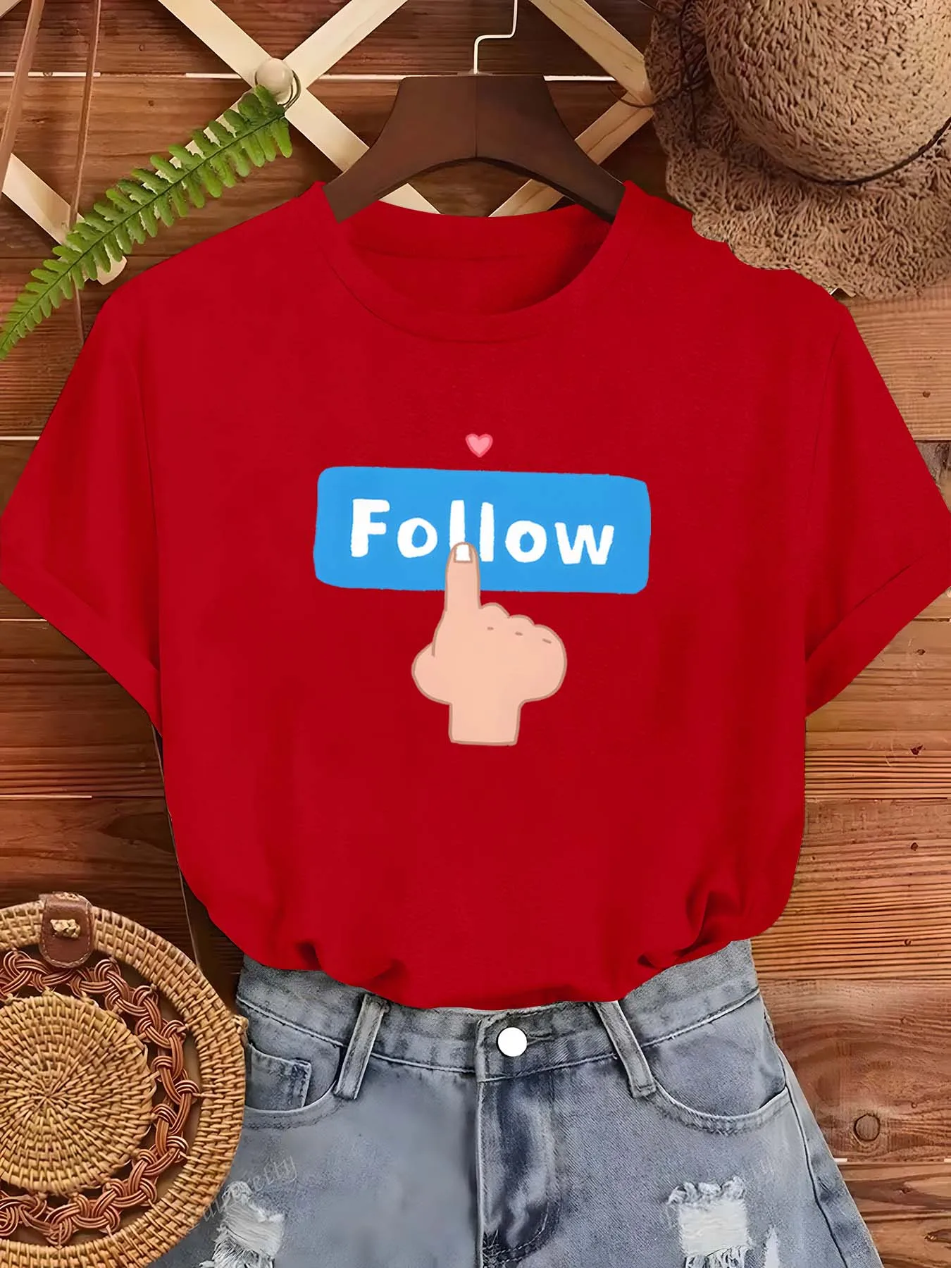 Plus Size Follow – inspiriertes trendiges Mode-Kleidungsstück für Stil-Chasers