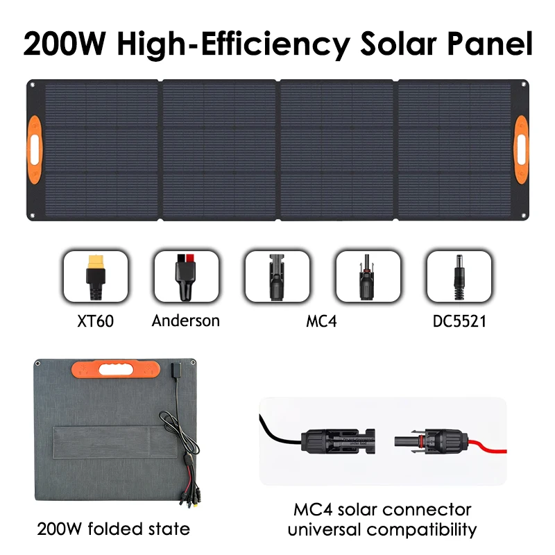 Faltbares 200W Flexibles Solarpanel Solarladegerät Monokristalline …