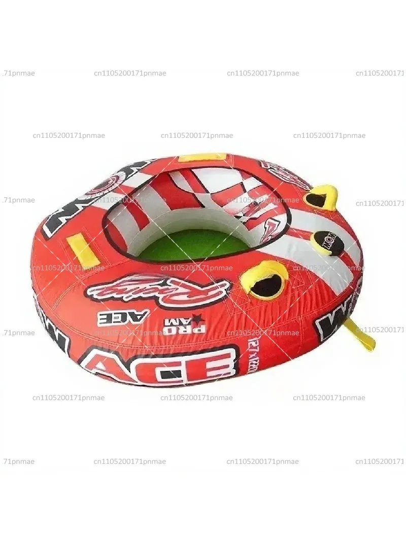 Inflatable Towable Tube for Water Sports, Durable Boating Tow Behind Float for Lake Fun