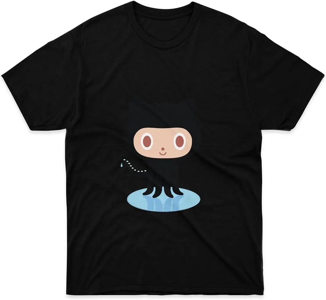 男性と女性のためのモンネックTシャツ,octocatシャツ,Github