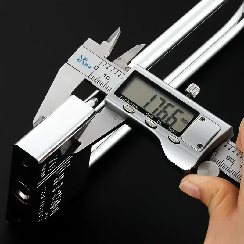 ยาวกุญแจมือชุบโครเมี่ยมเหล็กสี่เหลี่ยมกุญแจกรงรักษาความปลอดภัยกุญแจล็อคความปลอดภัยกุญแจล็อคเกอร์ล็อคกล่อง