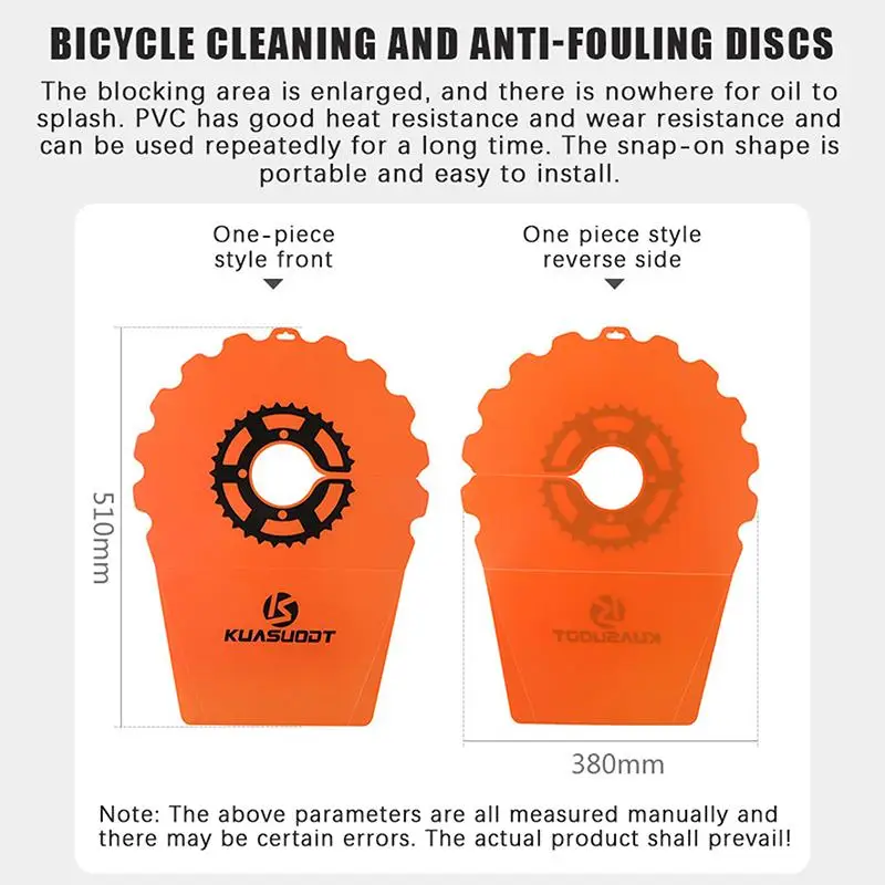 PVC-Fahrrad-Scheibenbremsschutz gegen Verschmutzung, langlebige staubdichte Abdeckung für die tägliche Fahrradreinigung und -wartung – Detail 3