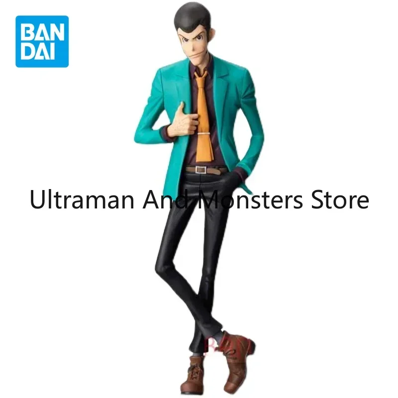 بانداي الأصلي أنيمي الشكل MSP لوبين III ألعاب شخصيات الحركة للأطفال هدية تحصيل نموذج الأخضر دعوى الحلي الدمى