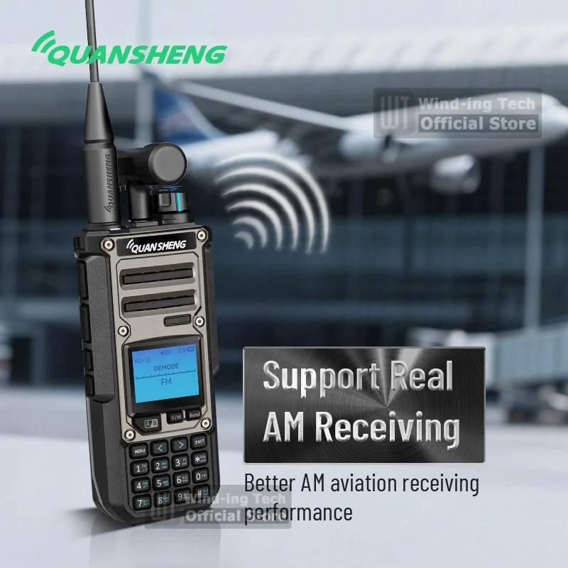 Quansheng TK11(8) 10 واط لاسلكي تخاطب AM FM SSB استقبال مزدوج 3000 مللي أمبير ماجيك صوت الطيف محلل تردد متر نفس راديو لحم الخنزير