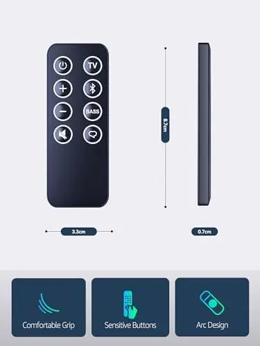 Remote Control For Bose Solo TV Speaker Sound System 845194 418775 431974 Solo TV Sound System