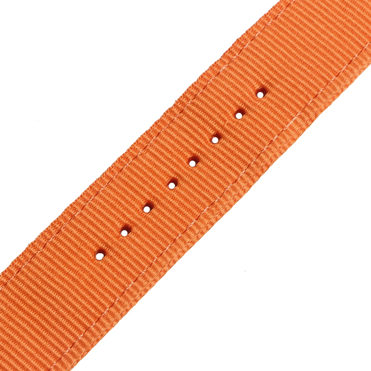 

20Mm Nylon Watch Band Breathable Mechanically Braided Strap with Stainless Steel Clasp for Sports Diving Wristwear Orange