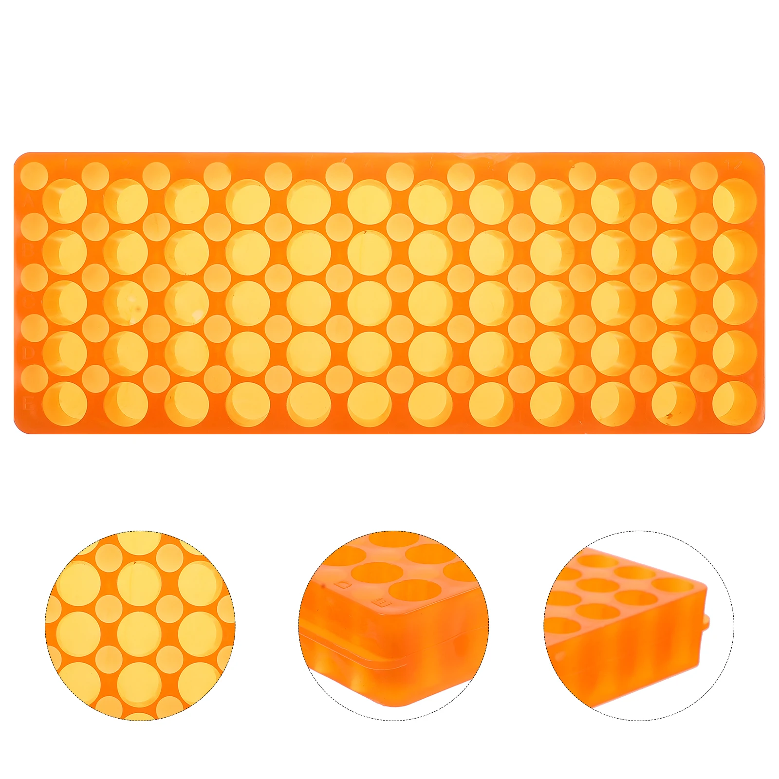 2pcs Tube Rack 60 Holes Double Sided for 0 5ml 2ml Tubes Storage Stand Test Tube Holder