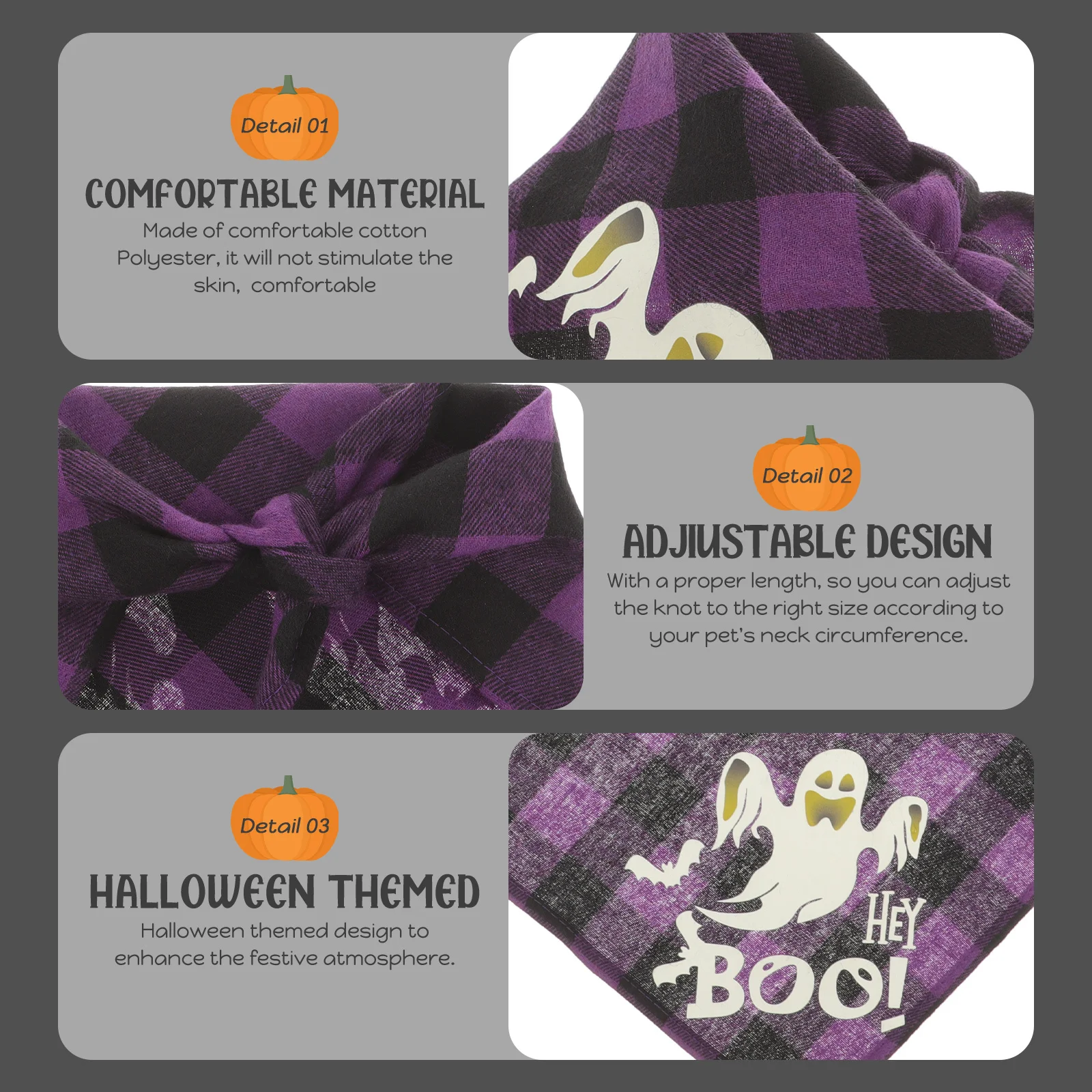 

Glow in Dark Pet Bandana Comfortable Dog Cat Triangle Scarf Party Outing Photo Shoot Decorative Wear All Season Use