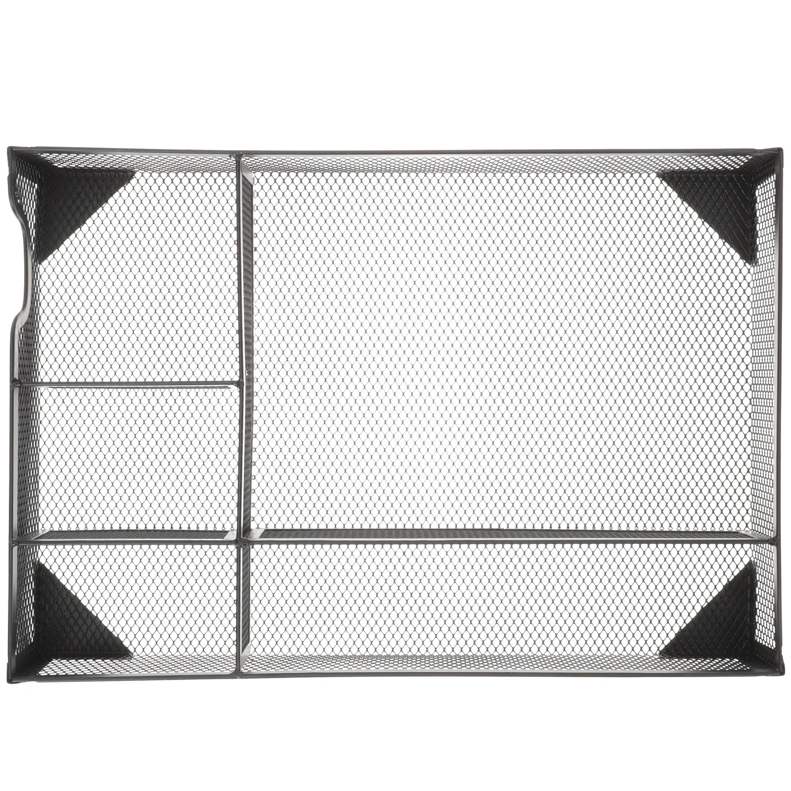 

Premium Metal Desktop File Organizer Office Book Holder Wear-Resistant Magazine Storage Simple Stylish Design Internal