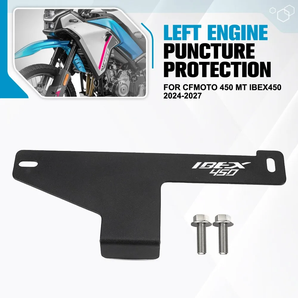 Left Engine Puncture Protection FOR CFMOTO 450MT 450 MT IBEX 450 IBEX450 2024 2025 2026 2027 Accessories Clutch Side Cover Guard