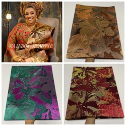 Newest Design Luxury African 3D SEGO Headtie Nigerian Swiss Sego Gele And Ipele Mix Color Head Tie For African Party Outfits