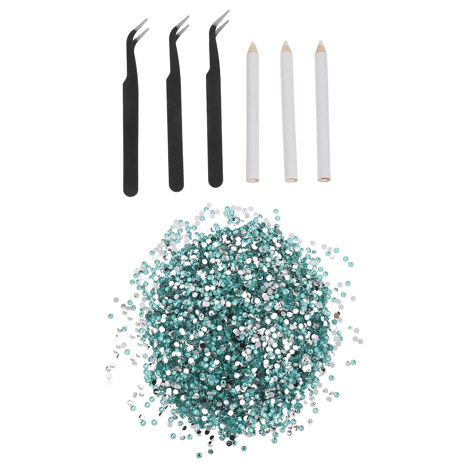 

1Set Resin Rhinestones 3mm Blue Flatback Gems for DIY Nail Art Bottle Decorations Face Crafts Ab Rhinestones for Nails