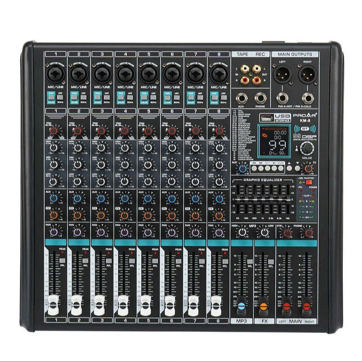 Good Goods Power Seller's Professional Audio Mixer DJ Controller Sound System Popular USB Communication Discount Metal Material