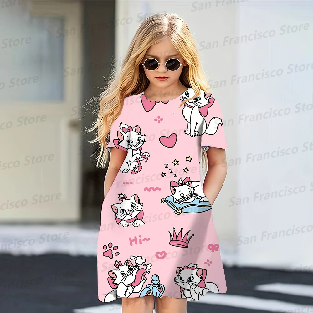 New Summer Disney Animated Blue Dumbo 3D Full Print Cute Cartoon Party Dress KID/Adult Fashion Casual Light Pajamas Custom Dress