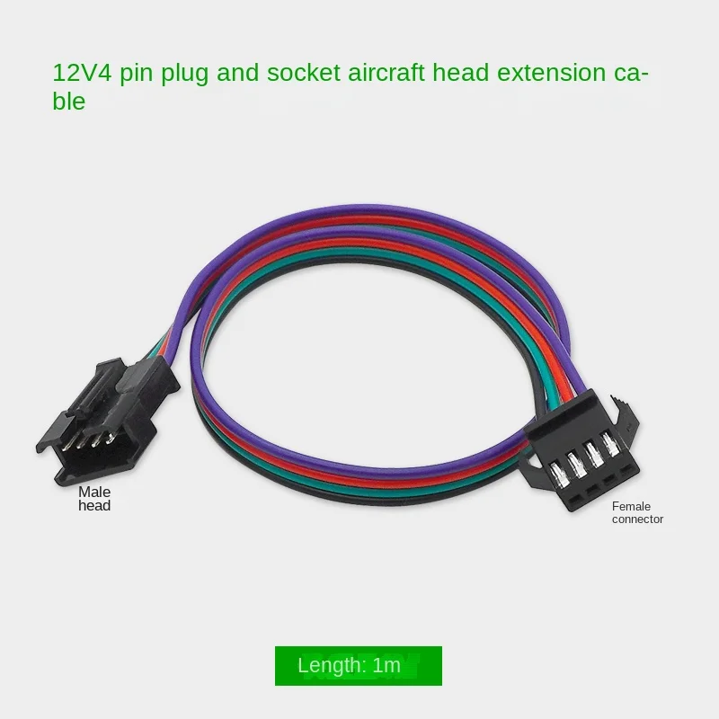 30 سنتيمتر 50 سنتيمتر 100 سنتيمتر 3Pin 4Pin تمديد كابل 22AWG JST SM التوصيل ذكر إلى أنثى سلك موصل كابل