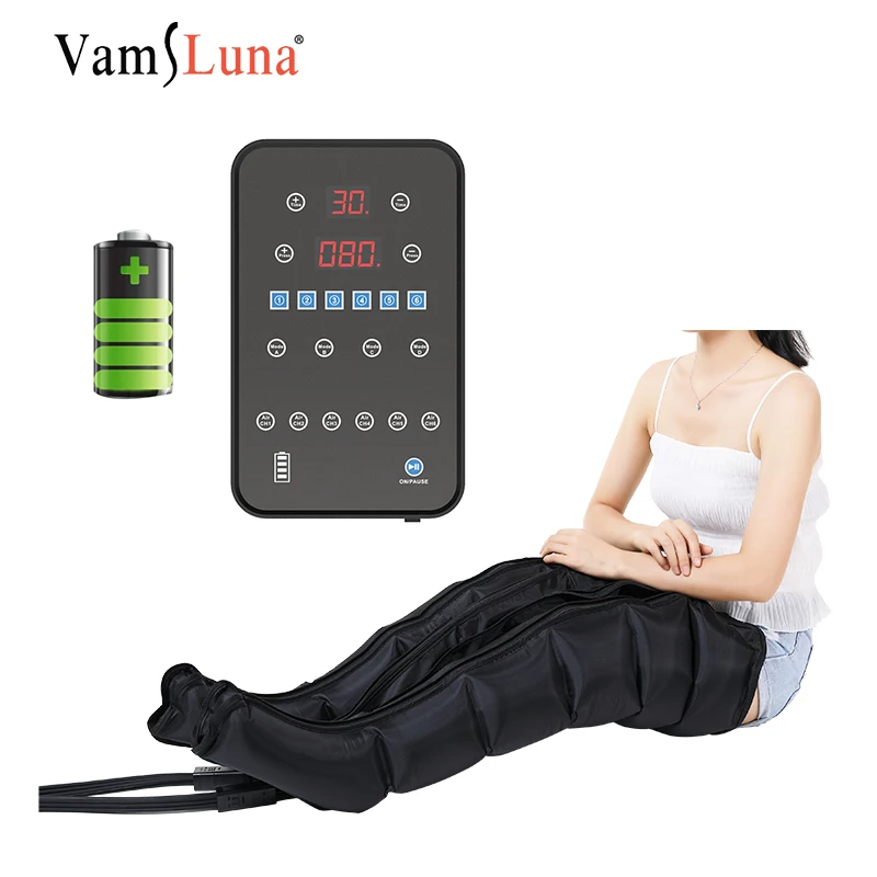 NEW Rechargeable Air Compression XXL Size Electric Leg Massager Pressotherapy Machine Faster Recovery Therapeutic Foot Massager