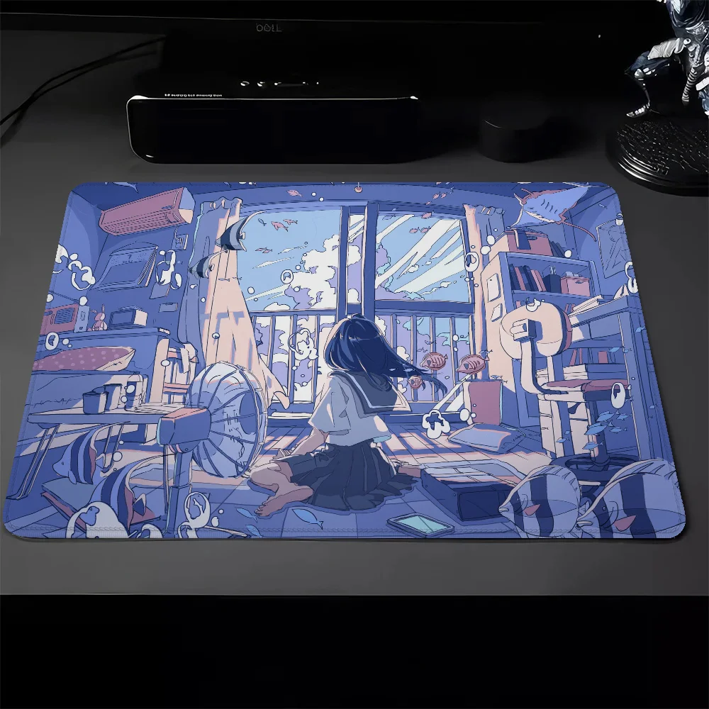 Anime Life Pc Gaming Pad Mouse Small Pad on the Table Mousepad Gamer Computer Mat Mausepad Deskmat Mats Accessories Keyboard Ped