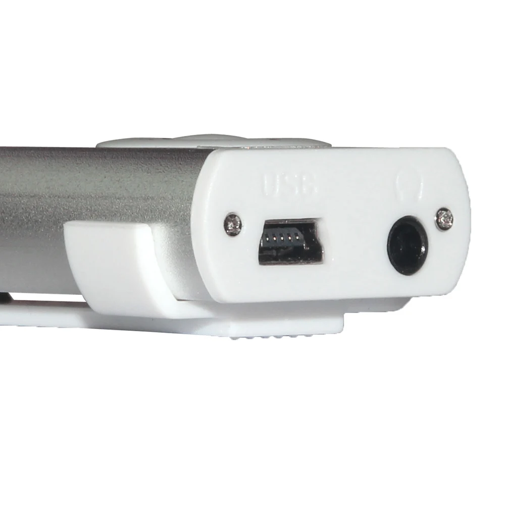 

Usb Mp3 Player Silver 65*28*18Mm Mini Support 16Gb Card Mp3 Wma Format Led Flashlight Micro Slot Built-In