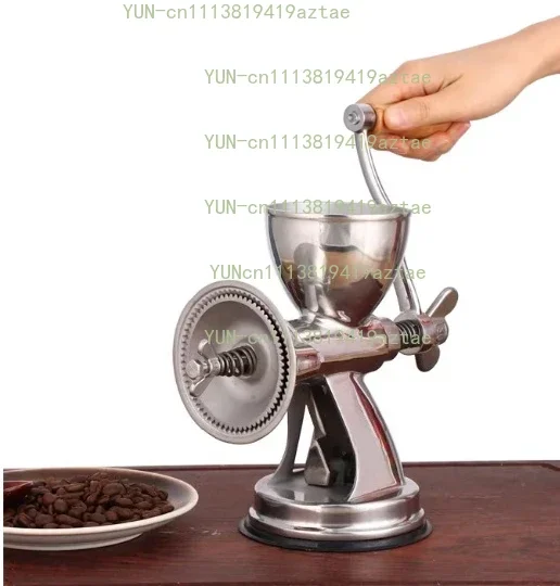 Classic Full Stainless Steel Manual Grain Mill Seed Nut Spice Fine Grinder Kitchen Milling Process Use