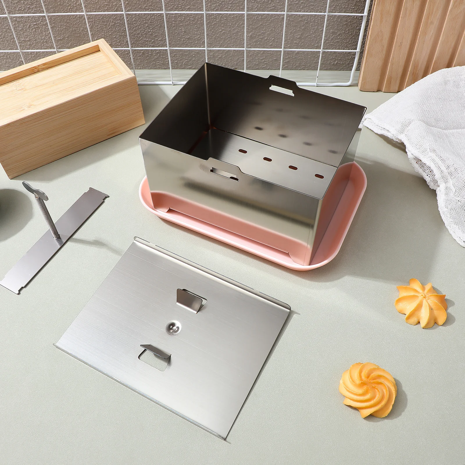 

Stainless Steel Tofu Press Mould Homemade Soybean Curd Maker Practical Kitchen Tofu Mold Bean Curd Making Mold