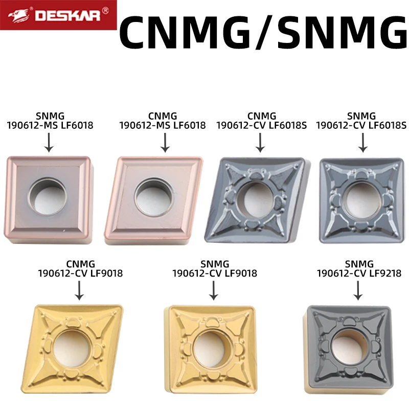 

Deskar Cnmg190612 Snmg190612 Cv Ms Lf6018 Lf6018s Lf9018 Lf9218 Carbide Inserts Lathe Cutter Turning Tools Cutting For P.m