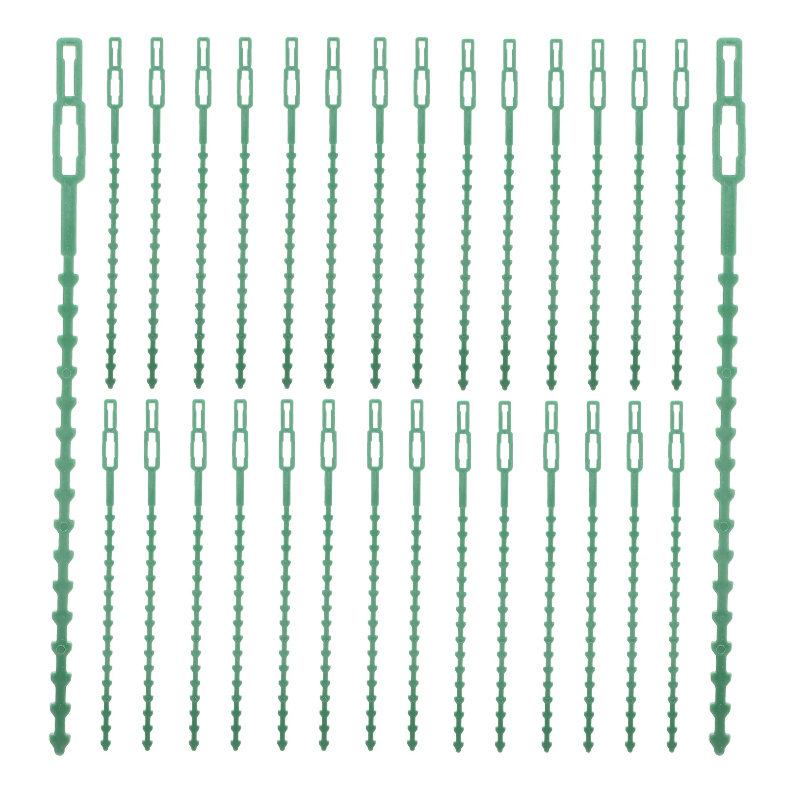 

30 PCS Garden Tying Ties Self-locking Cable Wire Wrap for Posts Green Nylon Zip Plant