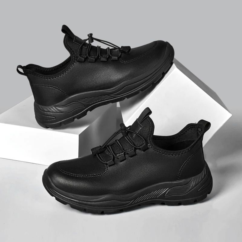 

Новая мужская повседневная спортивная обувь из ультратонкой кожи большого размера с плоским верхом и низким вырезом из искусственной кожи, однотонная, удобная, на шнуровке