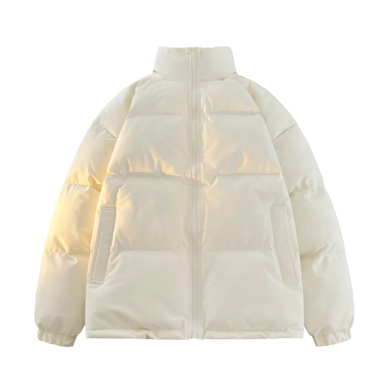 New Thick Warm Winter Men Harajuku Colorful Bubble Coat Winter Jacket Mens Streetwear Hip Hop Parka Korean Black Puffer Jackets