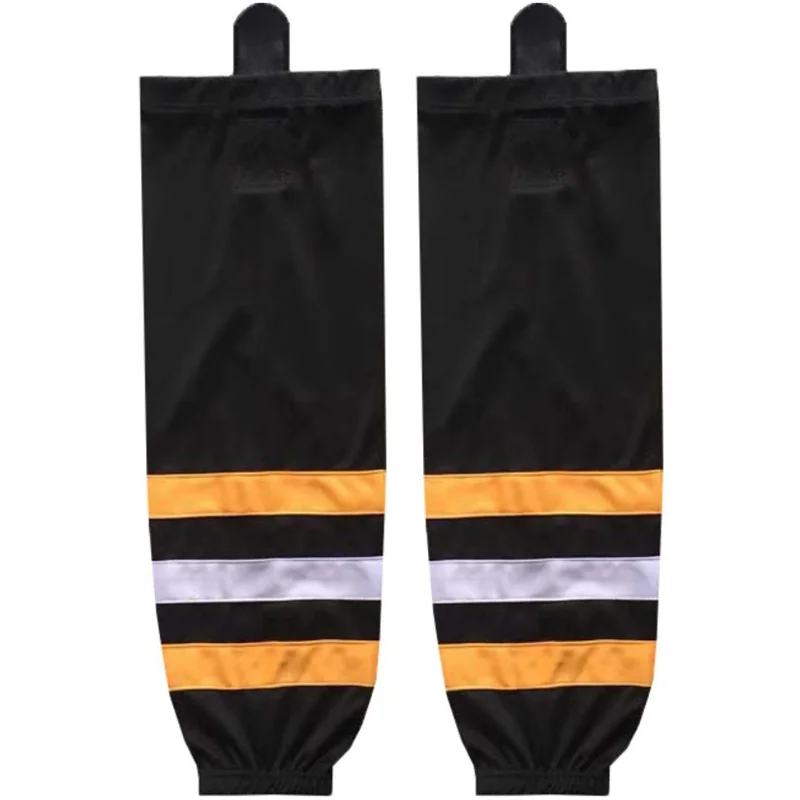 LangMao Boys Shirt Ice Hockey Socks Training Hockey Leggings Sportswear Stockings A Pair 100% Polyester Hockey Equipment Sports