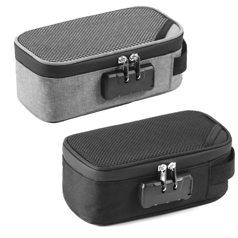 Practical Travel Safe Smell Proof Pipe Storage Case With Secure Combination Lock And Adjustable Storage Solution