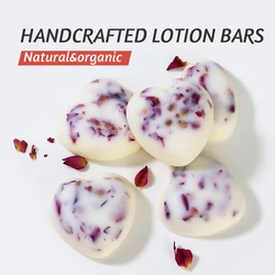 Rose Solid Handmade Lotion Bar 100% Pure Natural Organic Repair Smoothing Brightening Nourishing Skin Care Hand And Body Butter