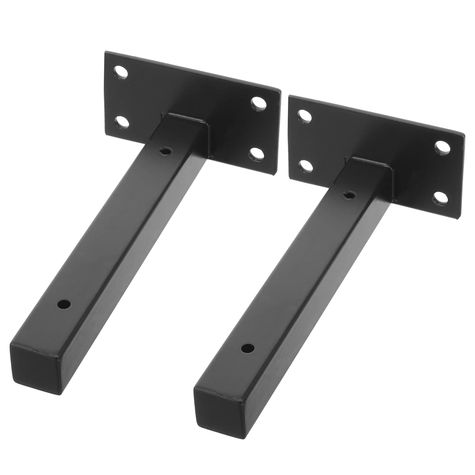 

2pcs Floating Shelf Brackets Stainless Steel Heavy Duty Metal Supports Wall Shelves Bookshelf Display Durable Easy Install