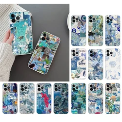 Blue Sea Ocean Summer Aesthetic Phone Case For iphone 17ProMax Air 16 15 14 13 Pro Max 15 16 Pro 15Plus